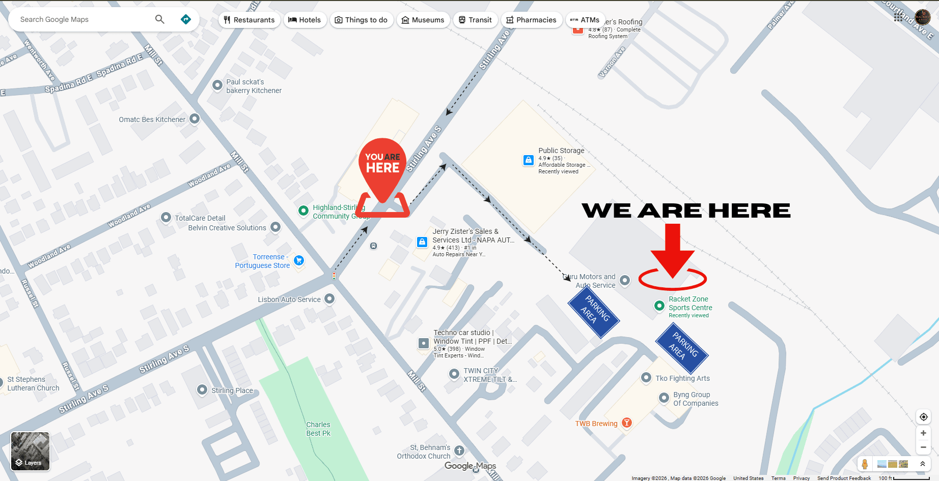 Parking map